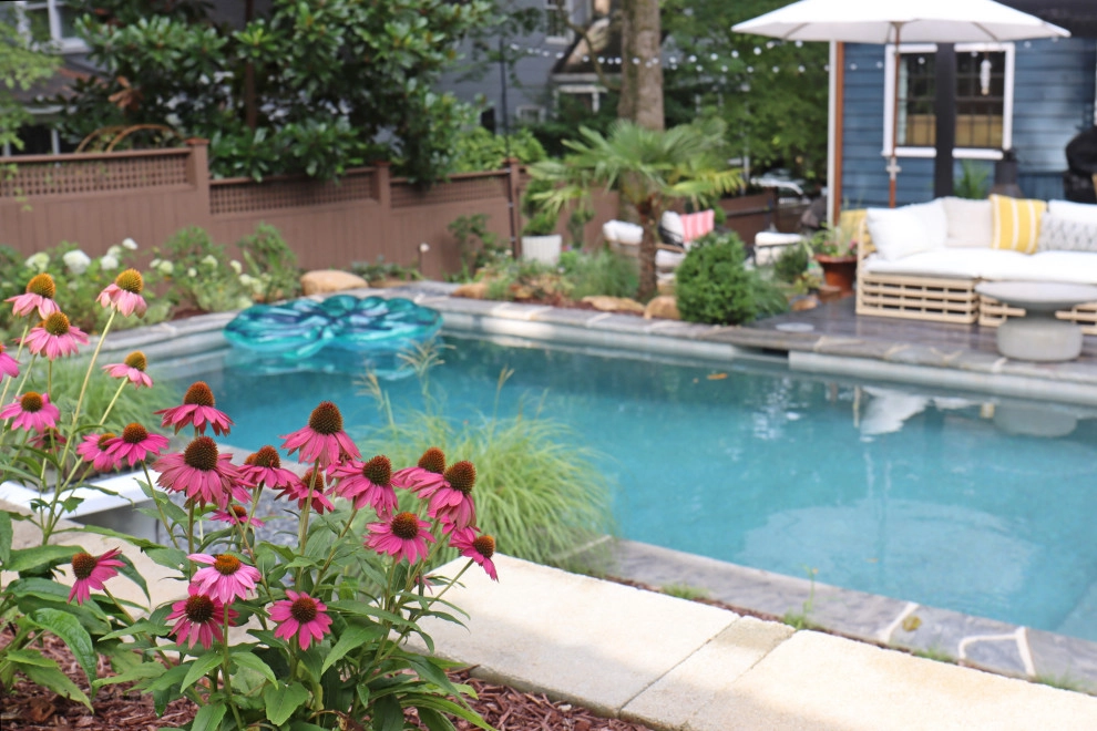Backyard oasis with pool by City Garden Company - Photo 3