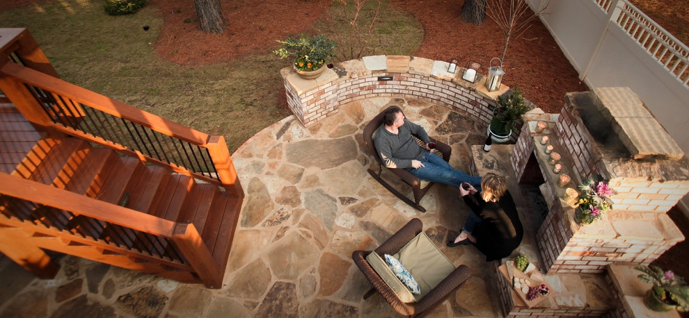Brick & Stone Patio with Children's Garden by City Garden Company - Photo 14