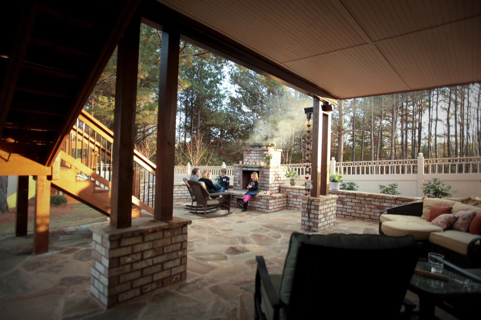 Brick & Stone Patio with Children's Garden by City Garden Company - Photo 15