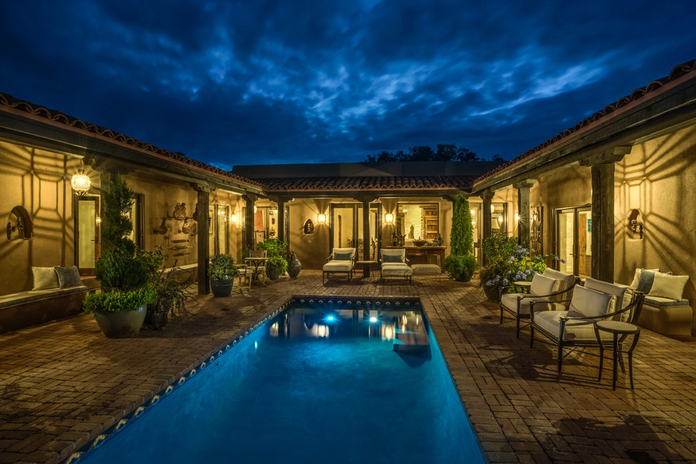 Moorish-Inspired Courtyard Pool by Clemens & Associates Inc. - Photo 6
