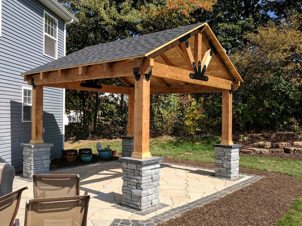 Valparaiso Cedar Pavilion and Patio by NWI Patio Pros - Photo 4