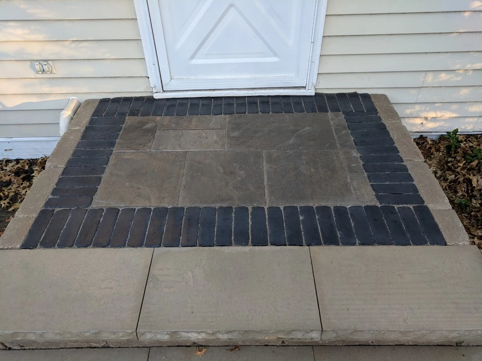 Valparaiso Backyard Patio with Landscape Lighting by NWI Patio Pros - Photo 4