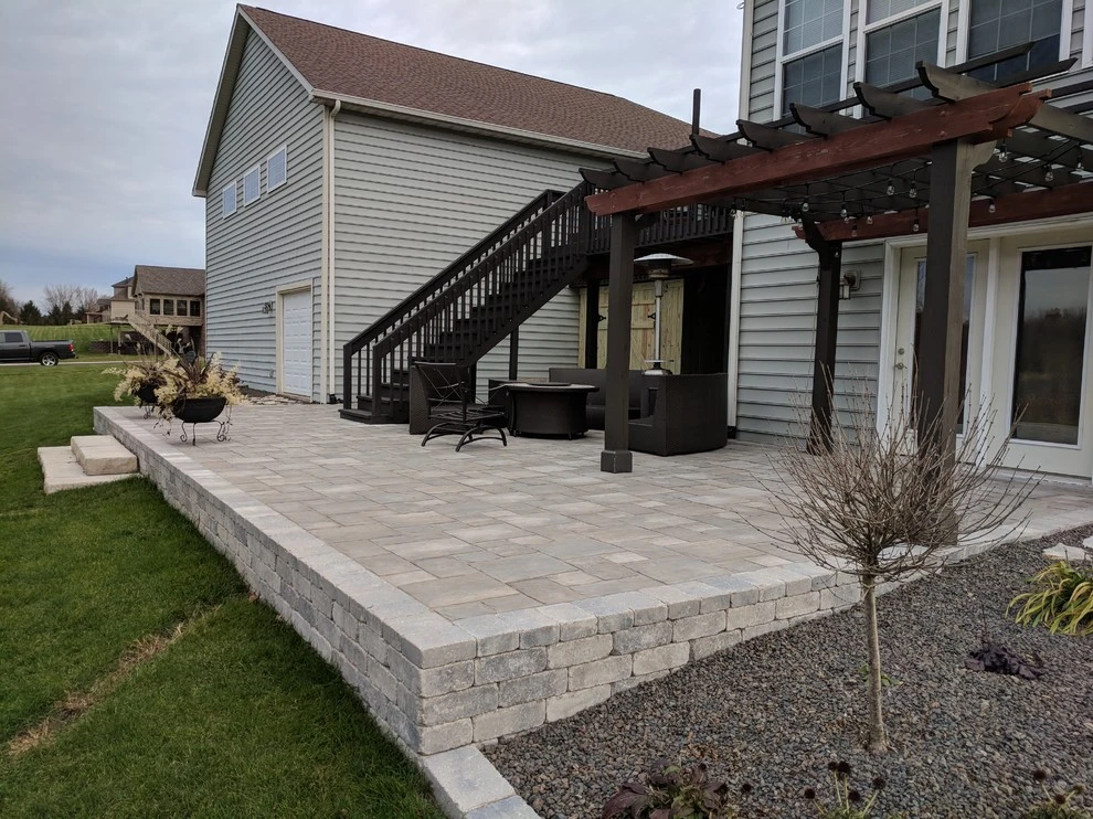 Valparaiso, Walkout Patio and Landscape by NWI Patio Pros - Photo 2