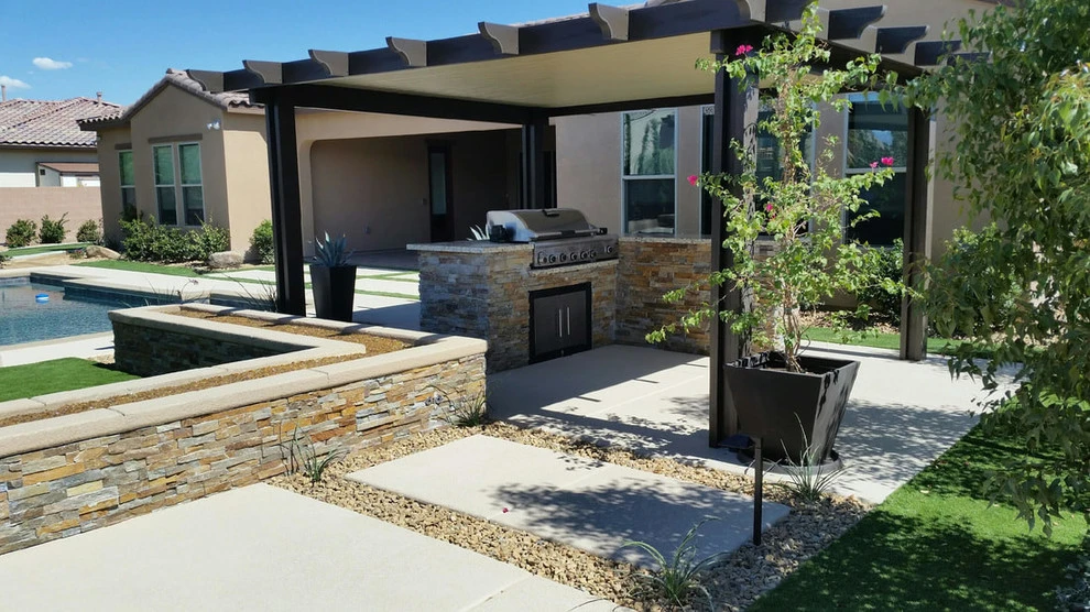 Custom Fire Places & BBQ by Pierros Landscape And Maintenance - Photo 3