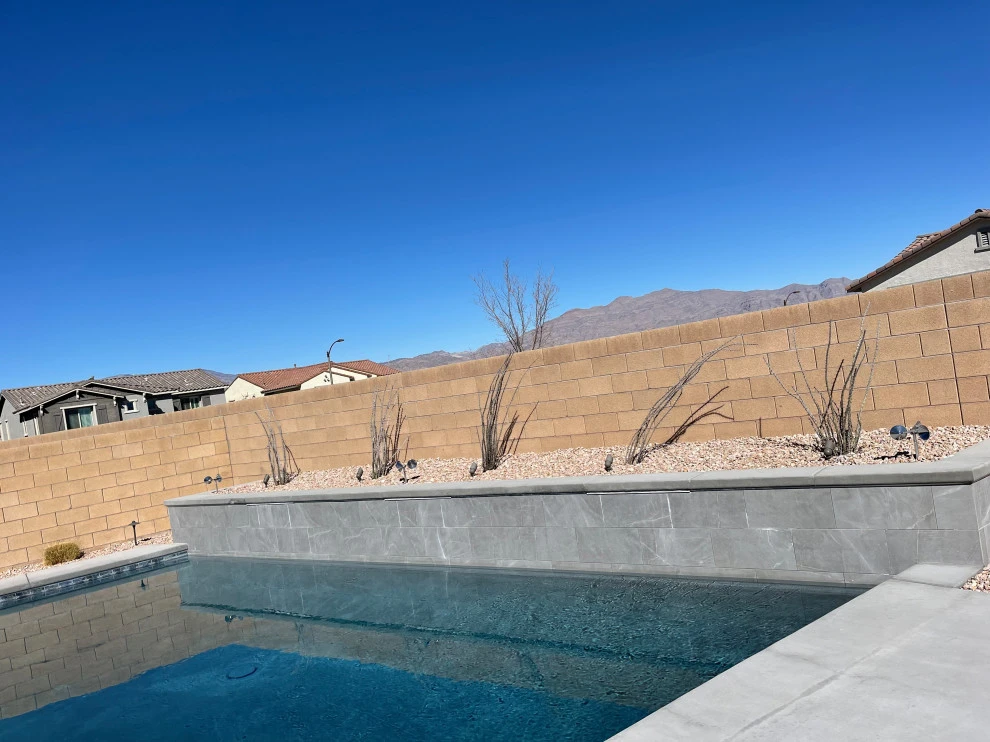 Landscape improvement on a backyard, a huge difference! Bigger better plants, wi by Mojave Land Maintenance - Photo 3