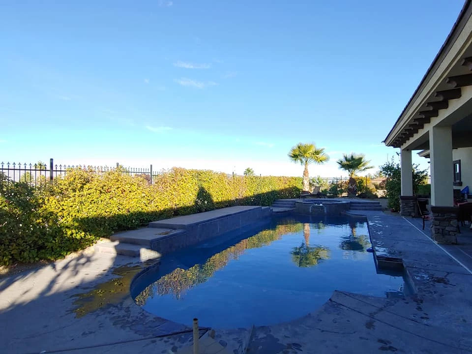 Backyard Pool Area by Mojave Land Maintenance - Photo 2