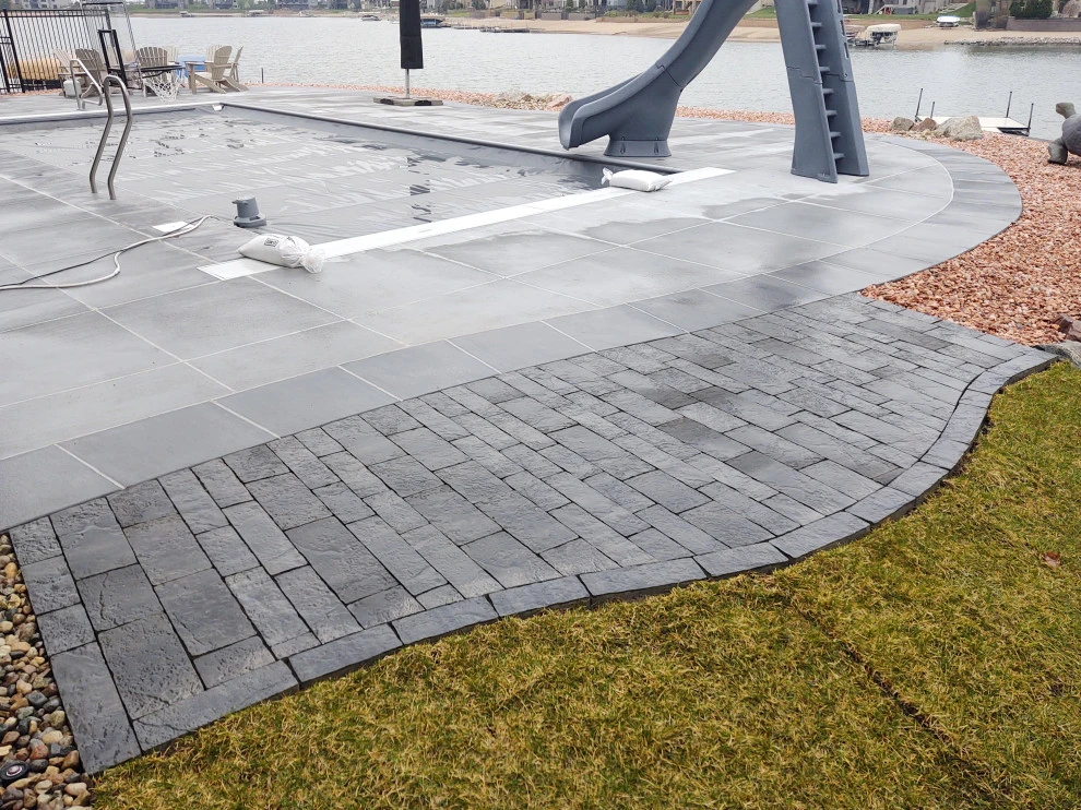 Lakehouse pool project by Radik Landscape Construction INC - Photo 6