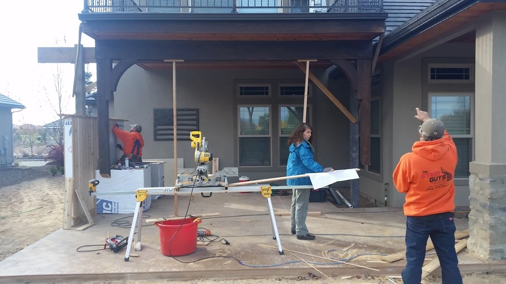 Outdoor kitchen, patio and trellis by Think Green, Inc. - Photo 4