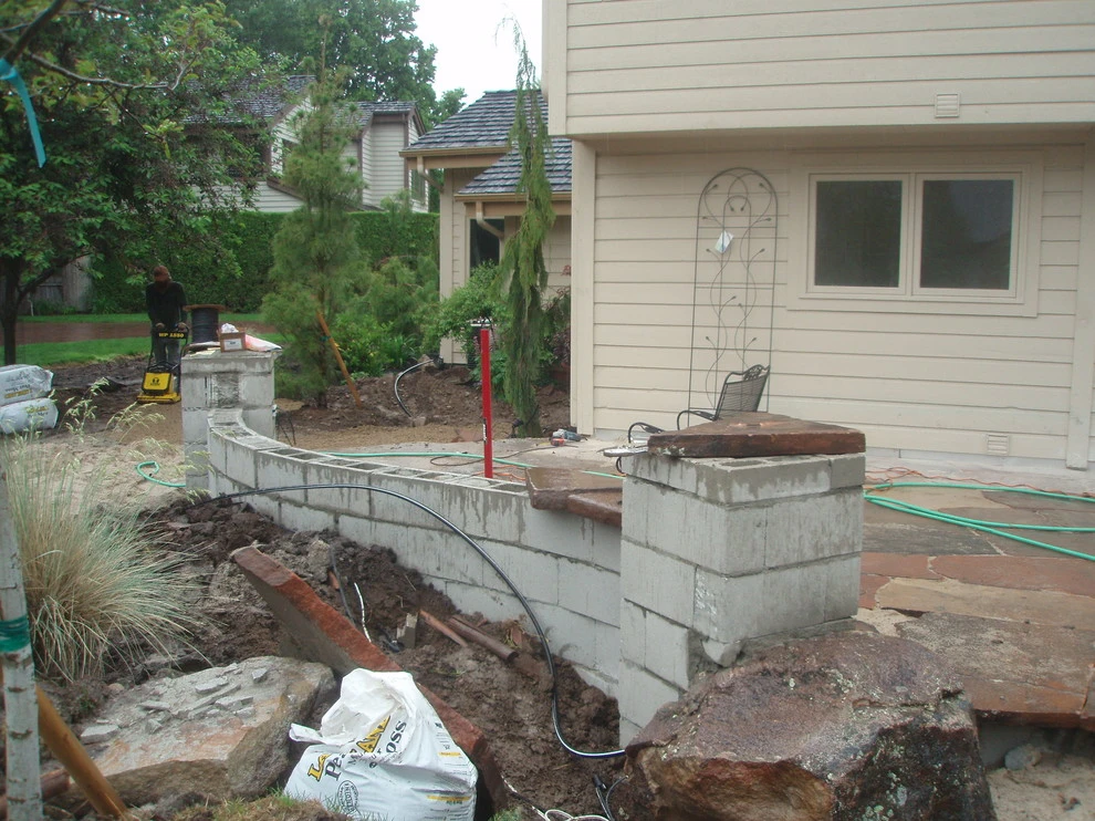 Stone Patio Backyard Renovation by TLC Landscape - Photo 4