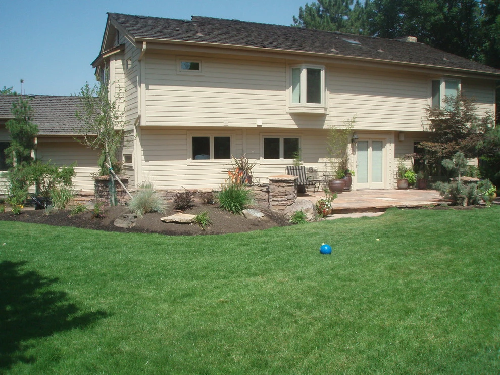 Stone Patio Backyard Renovation by TLC Landscape - Photo 3