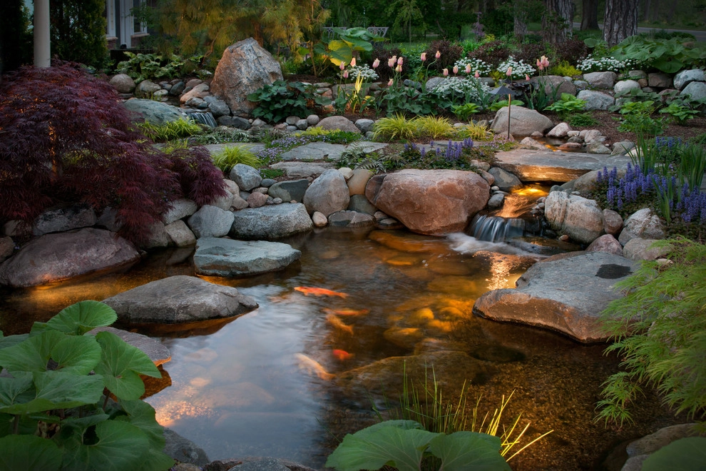 Intimate Courtyard, Pond and Stream by Daryl Toby - AguaFina Gardens International - Photo 6