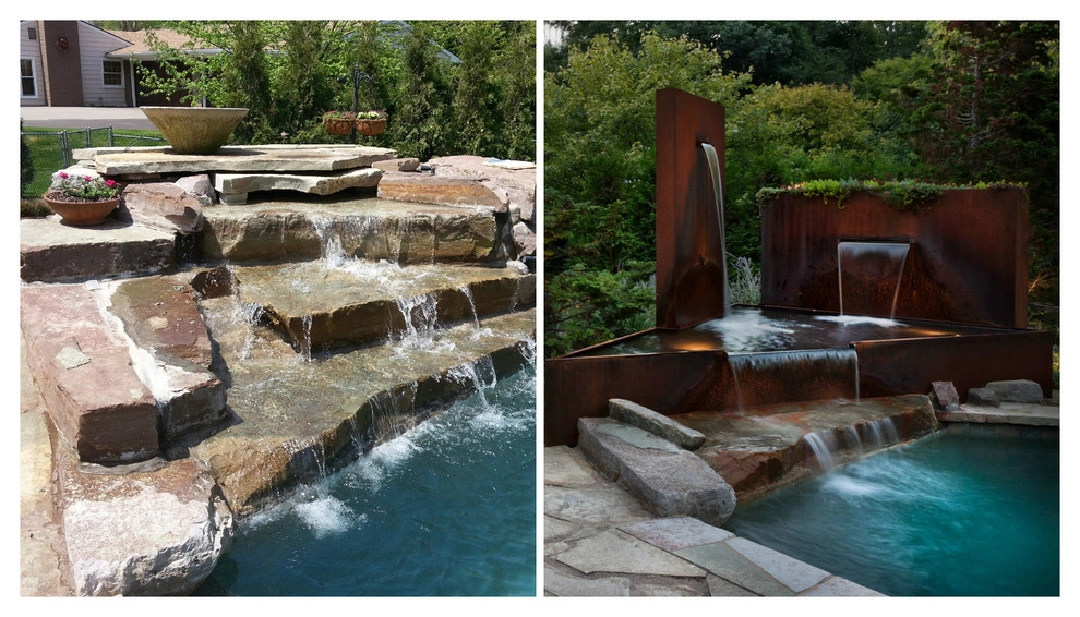Corten and Stone Water Feature by Daryl Toby - AguaFina Gardens International - Photo 5