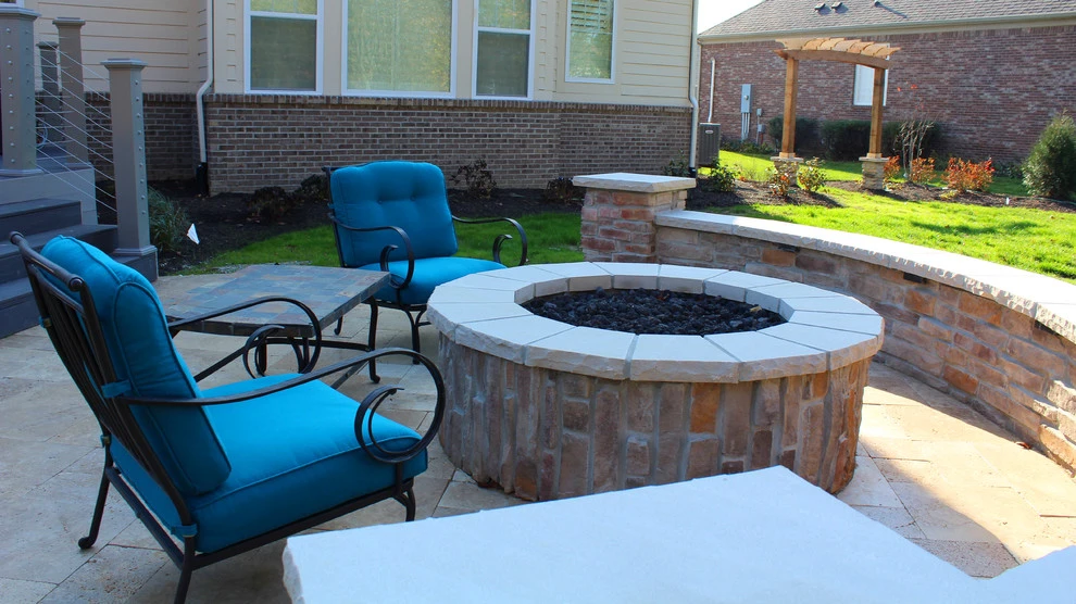 Timeless Travertine Patio and Composite Deck (Carmel, IN) by BPI Outdoor Living - Photo 7