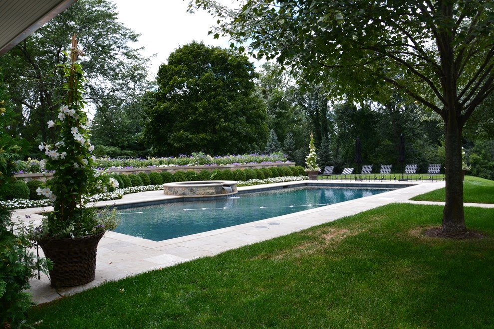 Pool and Poolhouse Landscape by Deborah Silver And Co Inc - Photo 3