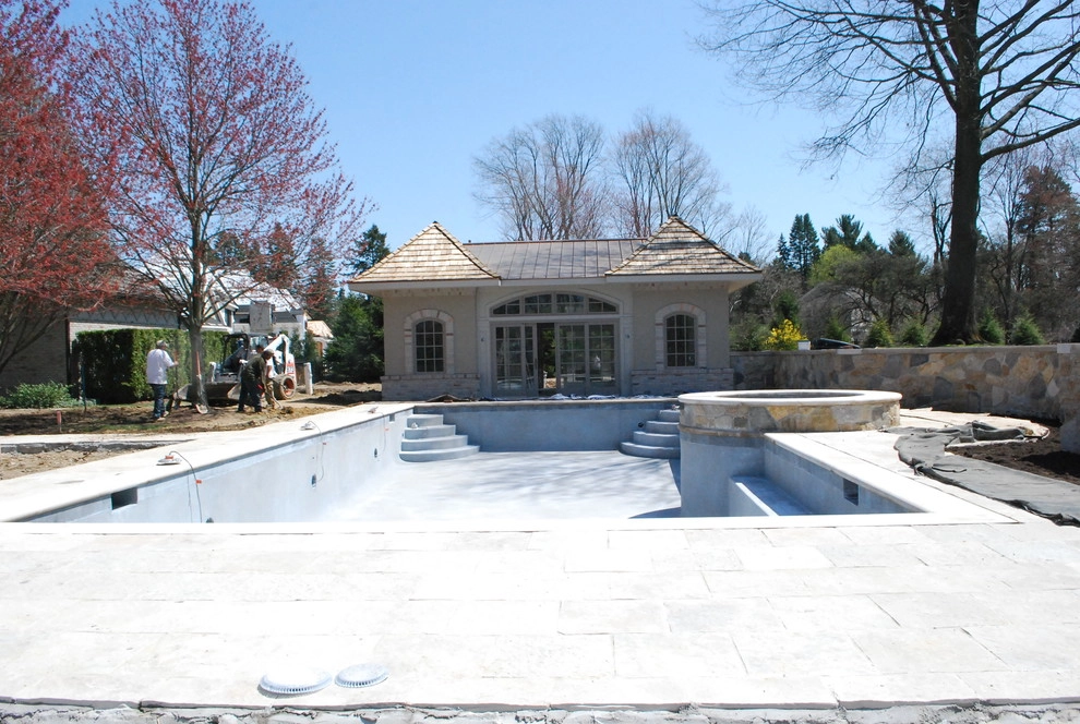 Pool and Poolhouse Landscape by Deborah Silver And Co Inc - Photo 4