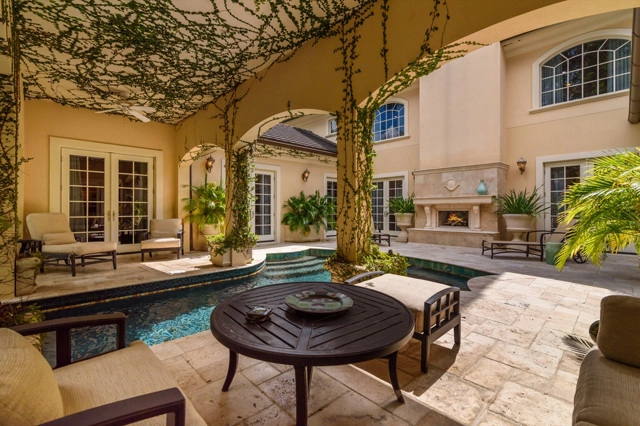 French Chateau Landscape and Pool by Design Scapes - Photo 17