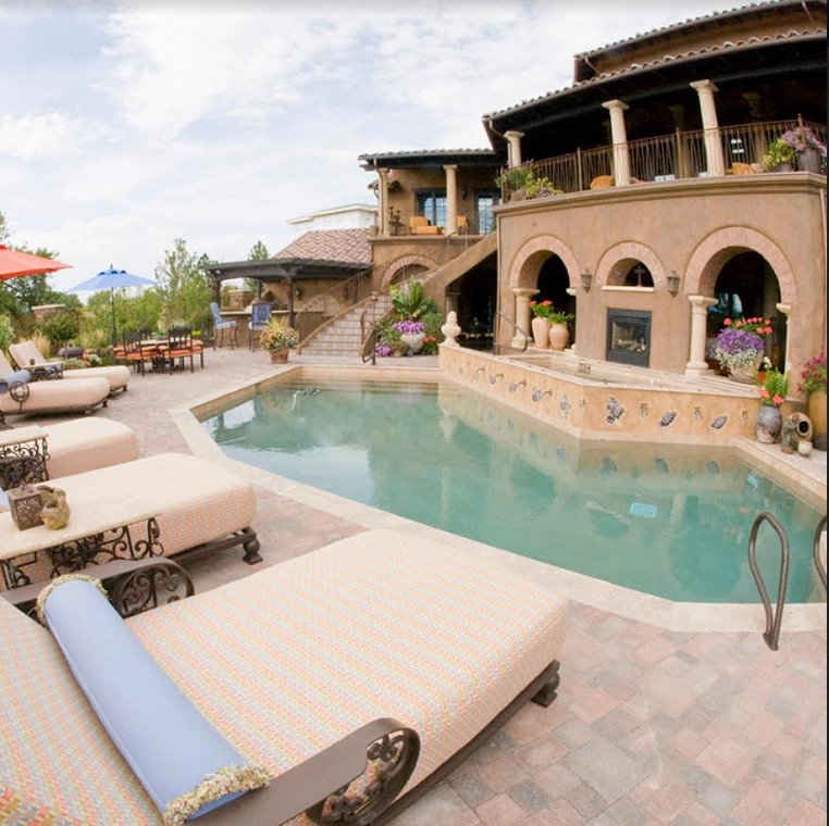 Mediterranean Patio with Pool by Detailed Landscape - Photo 2