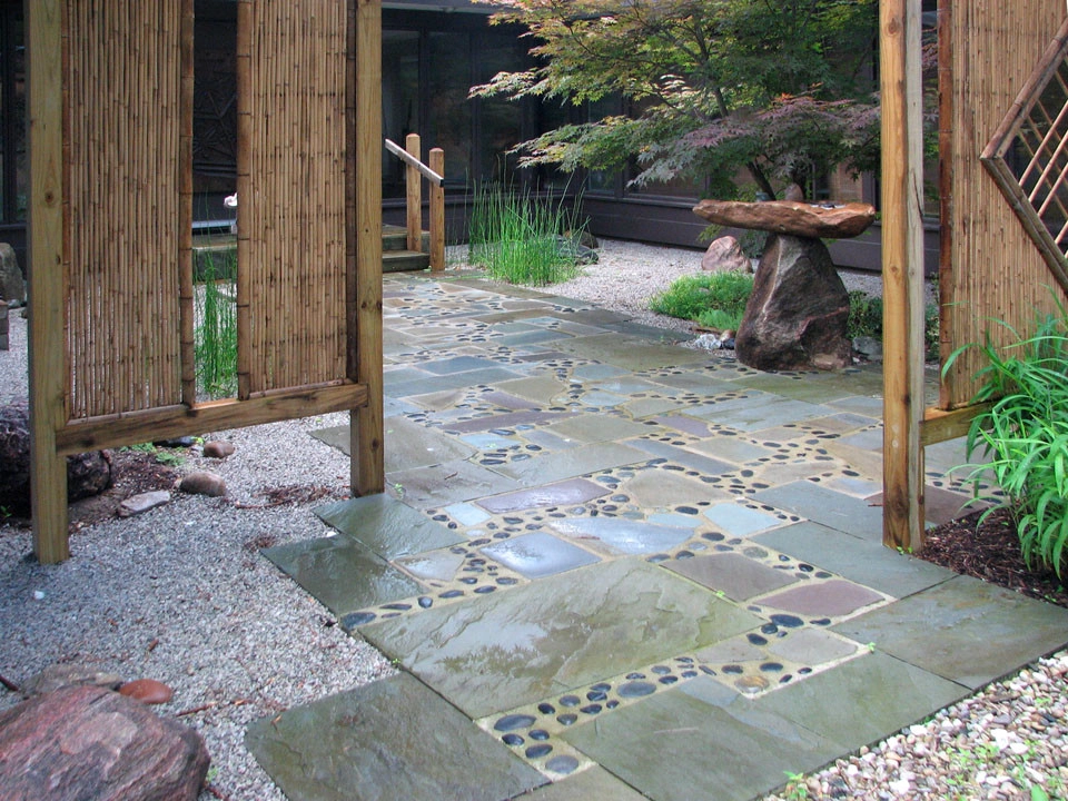 Asian inspired entry by Devore's Land & Water Gardens - Photo 4