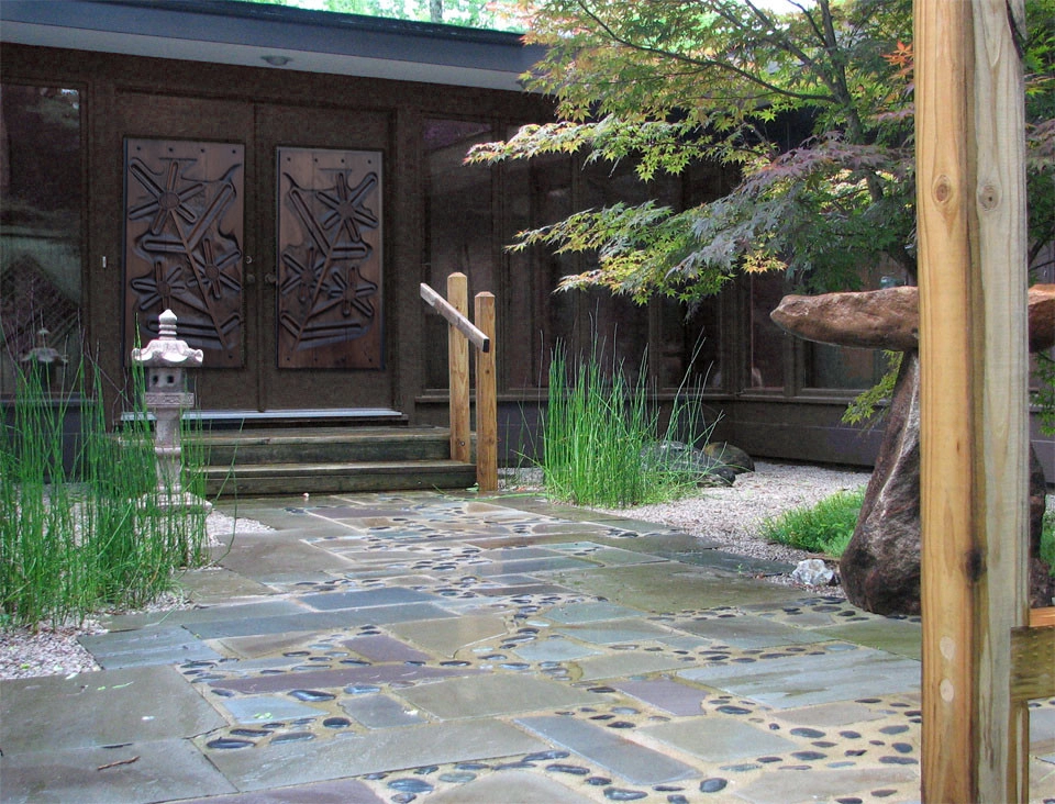 Asian inspired entry by Devore's Land & Water Gardens - Photo 5