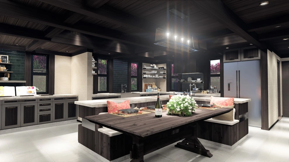 3D Interior Kitchen Design: Hillsborough, Newport Beach, CA, by 3D Solutions - Photo 17