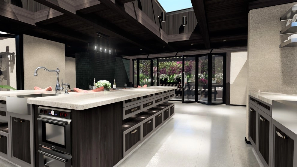 3D Interior Kitchen Design: Hillsborough, Newport Beach, CA, by 3D Solutions - Photo 13