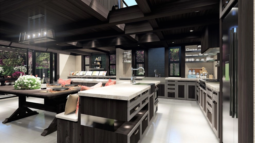 3D Interior Kitchen Design: Hillsborough, Newport Beach, CA, by 3D Solutions - Photo 12
