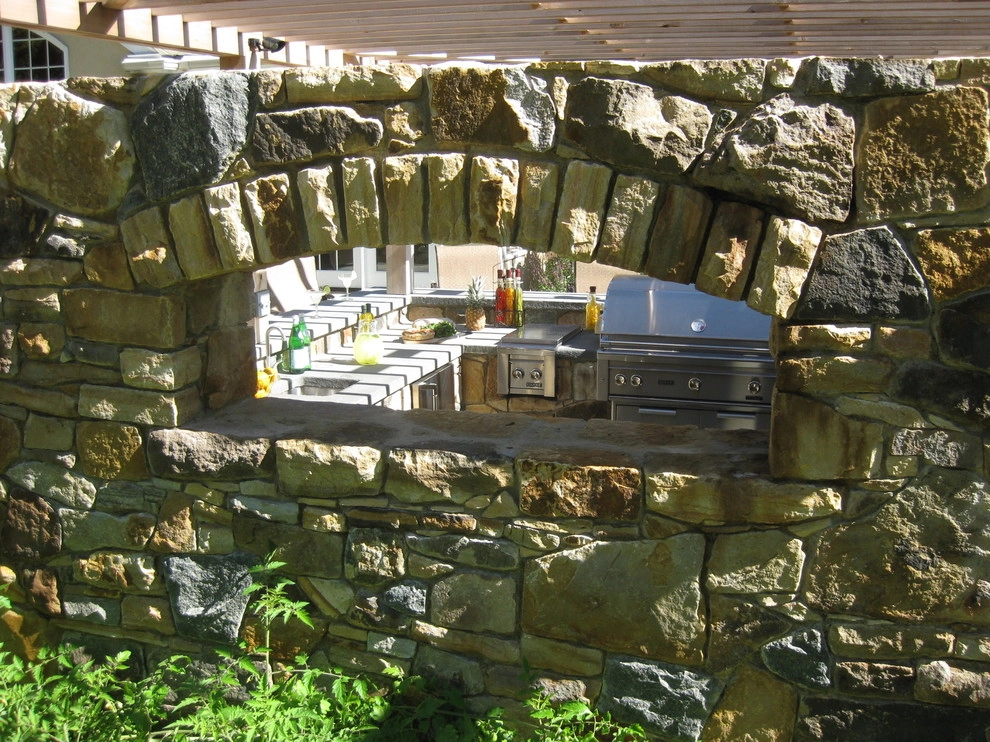 Outdoor Kitchen & Pool Garden, Malvern by Donald Pell - Gardens - Photo 12