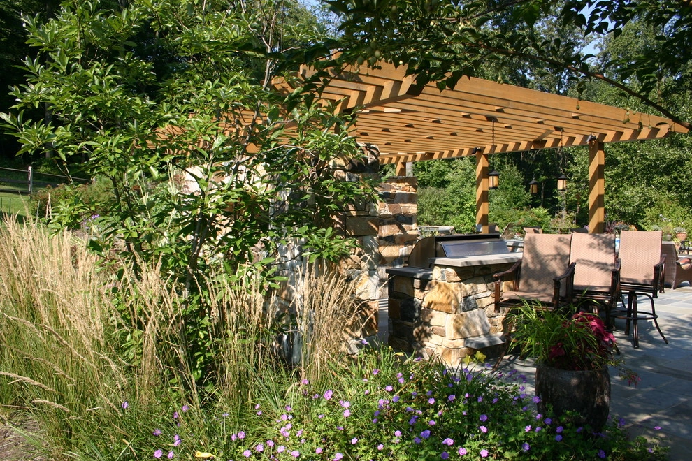 Outdoor Kitchen & Pool Garden, Malvern by Donald Pell - Gardens - Photo 7