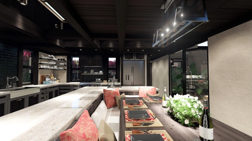 3D Interior Kitchen Design: Hillsborough, Newport Beach, CA, by 3D Solutions - Photo 15