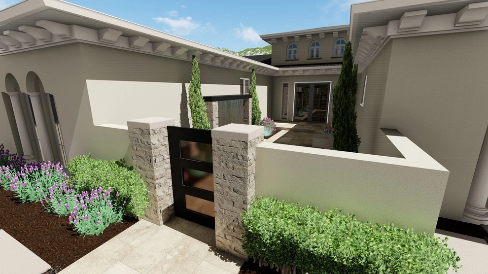 3D Frontyard Exterior Design - Yorba Linda, CA by 3D Solutions - Photo 13