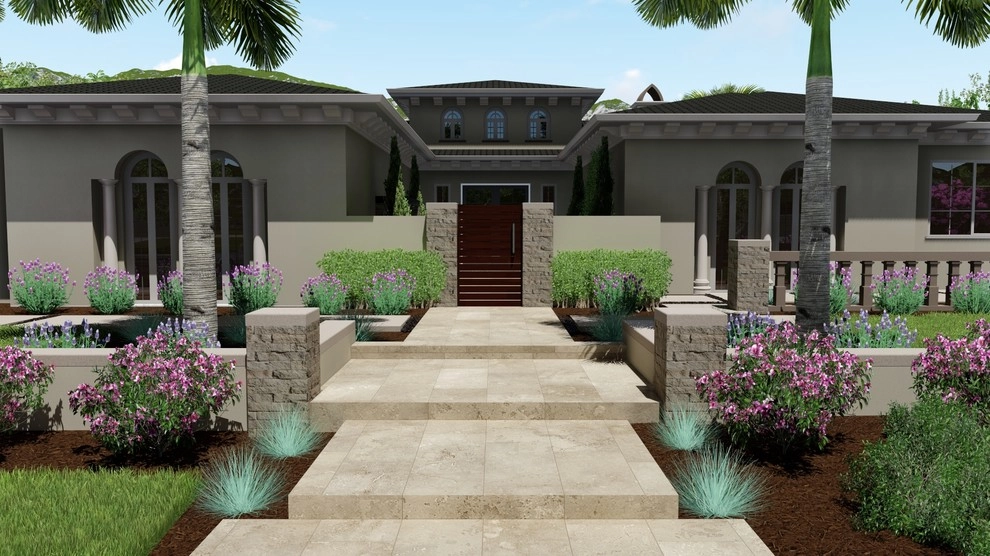 3D Frontyard Exterior Design - Yorba Linda, CA by 3D Solutions - Photo 7
