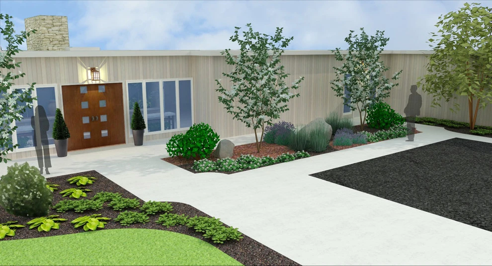 Swidersky Residence Entrance Garden by InFORMation Design LLC - Photo 8