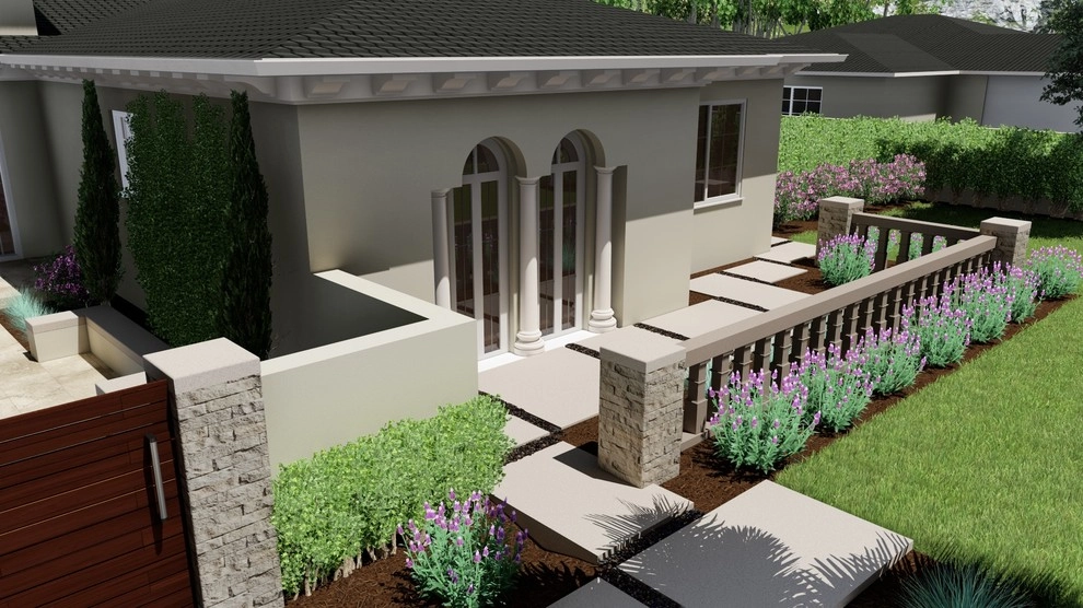 3D Frontyard Exterior Design - Yorba Linda, CA by 3D Solutions - Photo 15