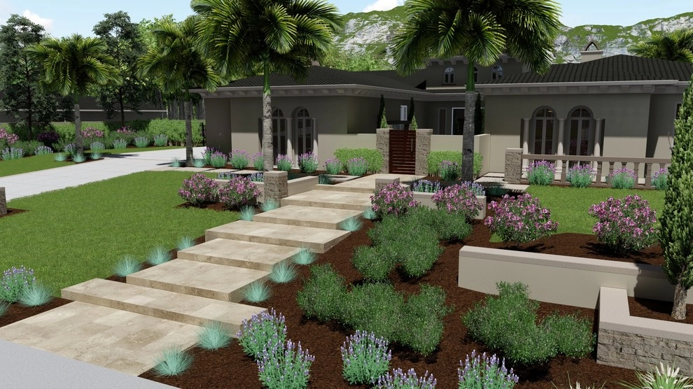 3D Frontyard Exterior Design - Yorba Linda, CA by 3D Solutions - Photo 5