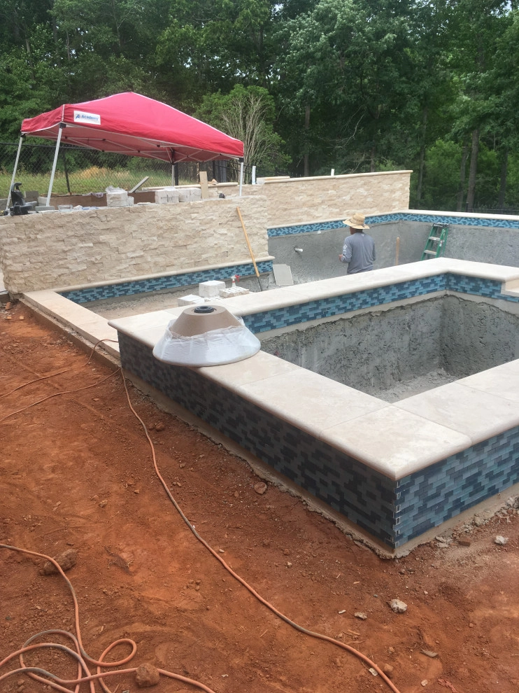 Roper Mountain Pool and Terraced Yard by Earth Design, Inc. - Photo 7