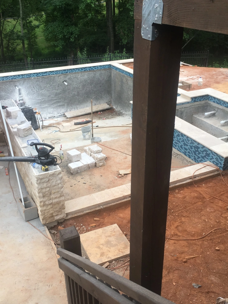 Roper Mountain Pool and Terraced Yard by Earth Design, Inc. - Photo 14