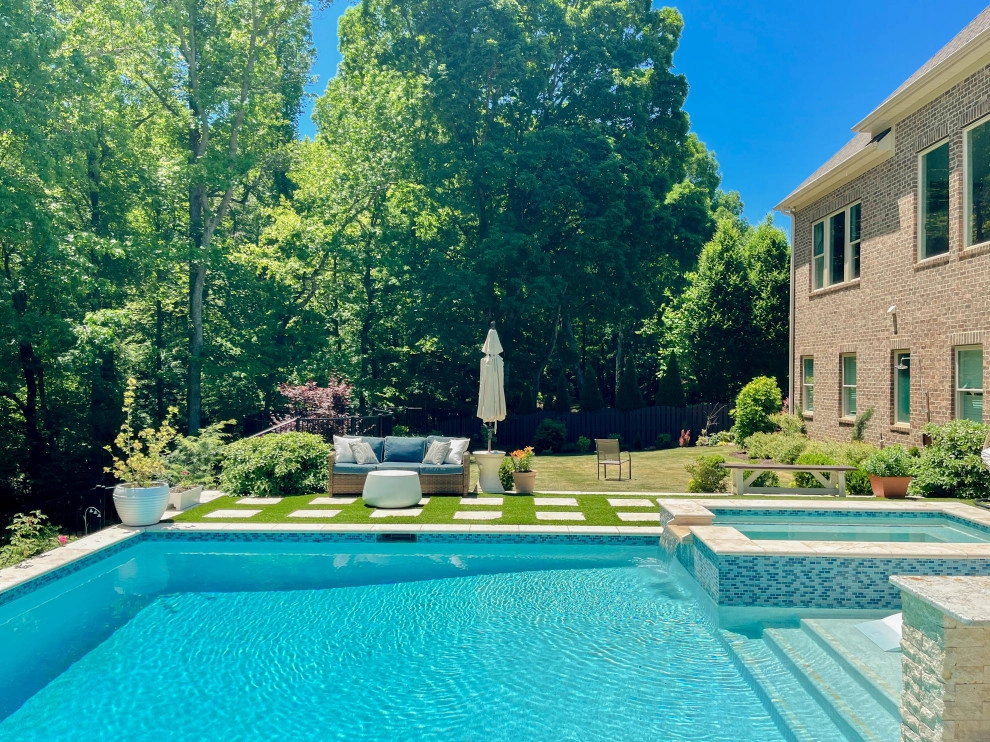 Roper Mountain Pool and Terraced Yard by Earth Design, Inc. - Photo 4