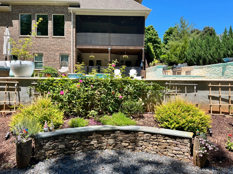 Roper Mountain Pool and Terraced Yard by Earth Design, Inc. - Photo 5