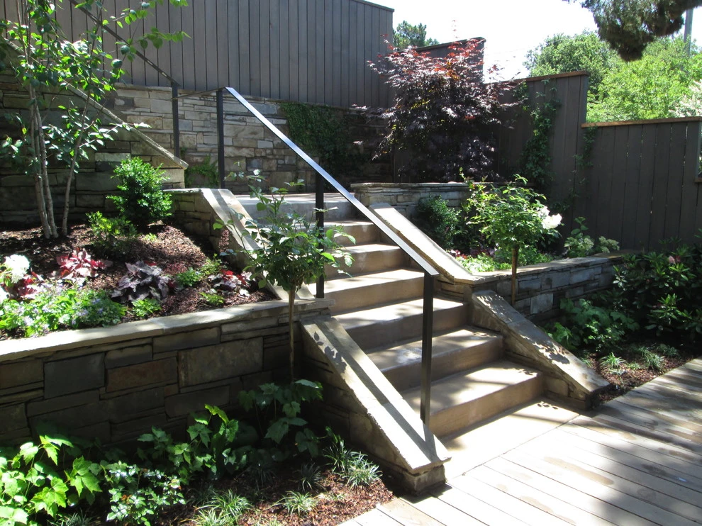 Terraced Entry Garden by Lazar Landscape Design And Construction - Photo 2