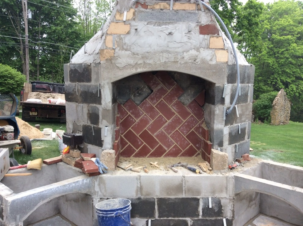 Historic Home Gets New Outdoor Fireplace by Earth, Turf & Blooms - Photo 2
