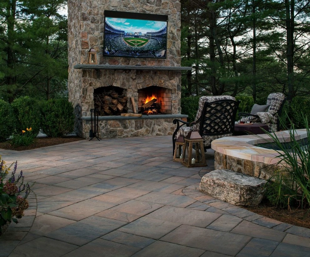 Mendham, New Jersey Backyard Retreat with Pizza Oven. by Earth, Turf & Blooms - Photo 8