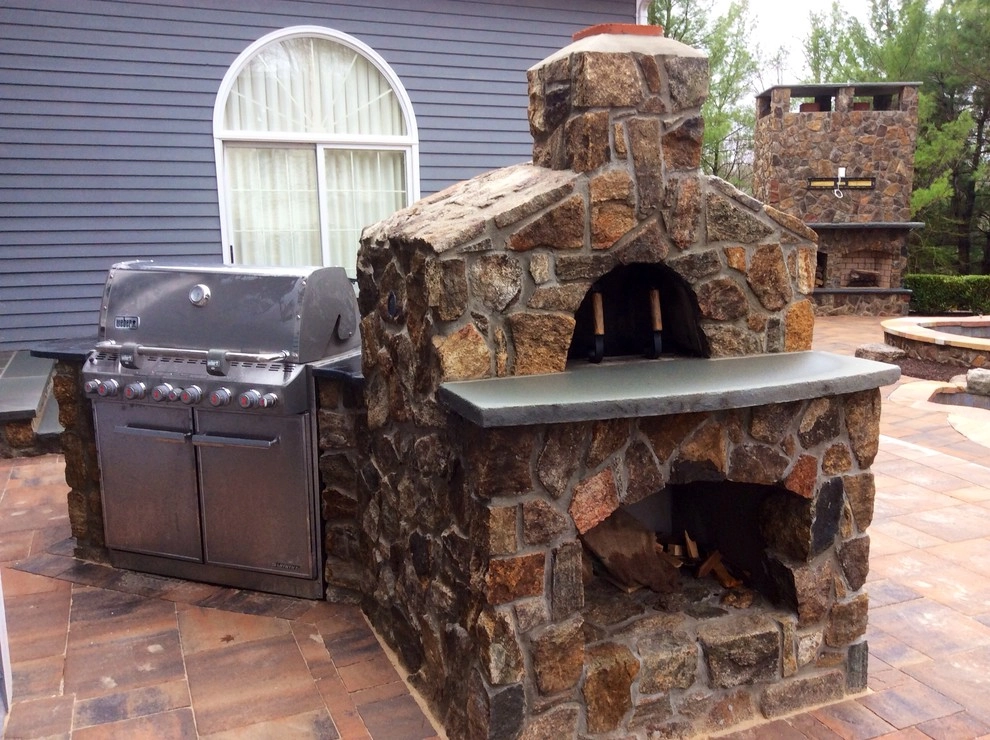 Mendham, New Jersey Backyard Retreat with Pizza Oven. by Earth, Turf & Blooms - Photo 2