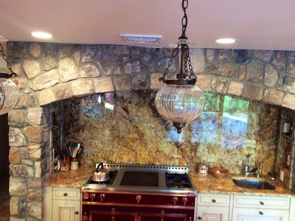 Custom Stone Surround and Wall in Morris County, NJ by Earth, Turf & Blooms - Photo 2