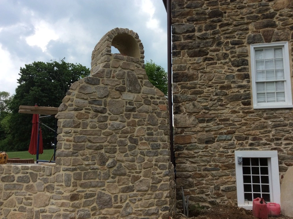Historic Home Gets New Outdoor Fireplace by Earth, Turf & Blooms - Photo 3