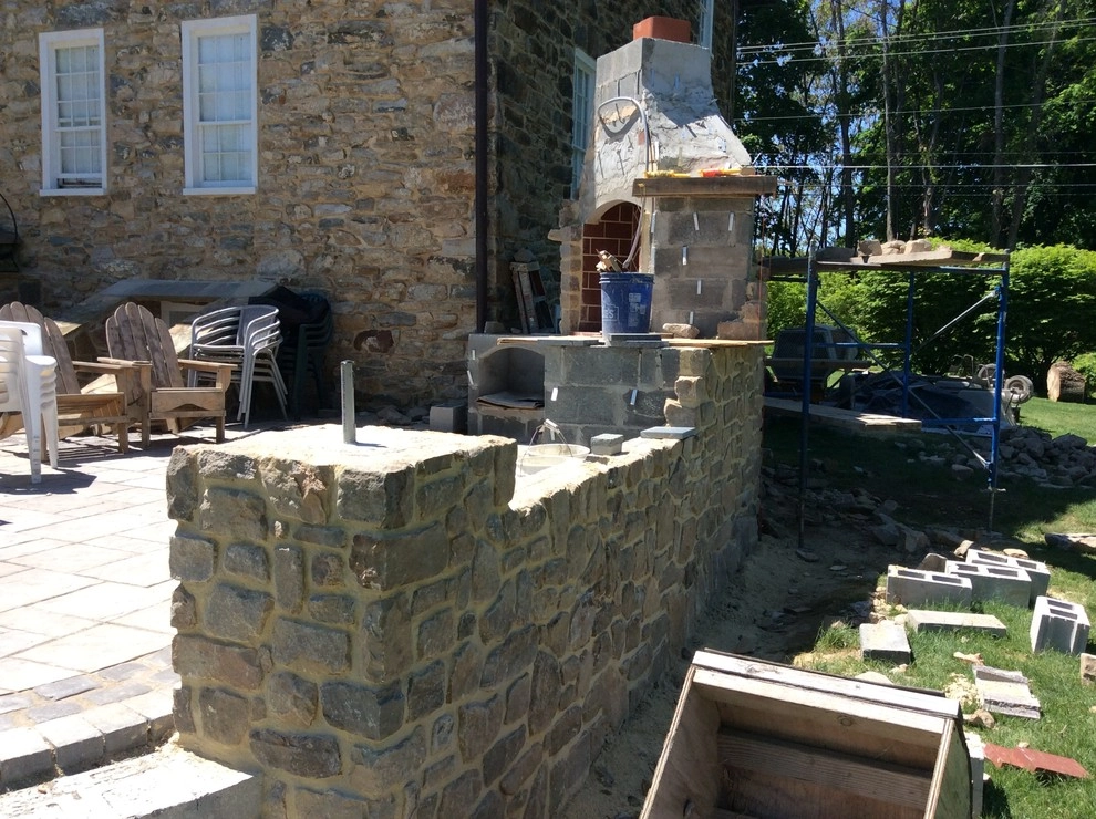 Historic Home Gets New Outdoor Fireplace by Earth, Turf & Blooms - Photo 7