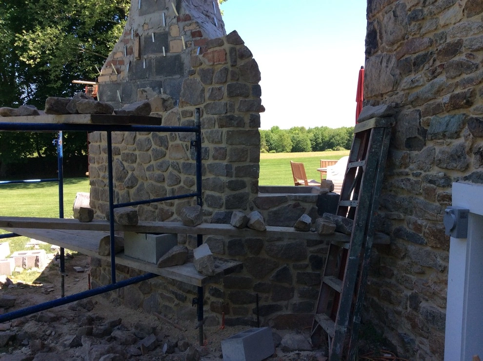 Historic Home Gets New Outdoor Fireplace by Earth, Turf & Blooms - Photo 4