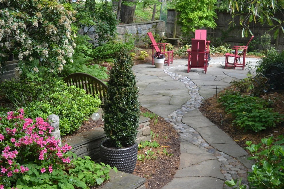 River Rock Shade Garden by Landis Garden Design - Photo 2