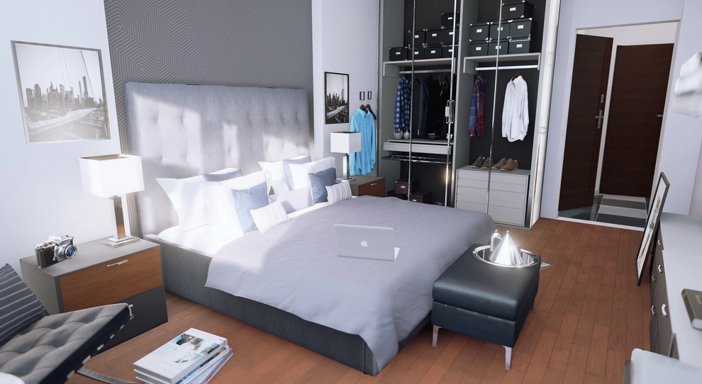 Modern Single Bedroom Apartment by Edge VR Studios - Photo 7