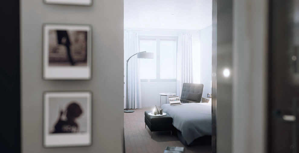 Modern Single Bedroom Apartment by Edge VR Studios - Photo 3