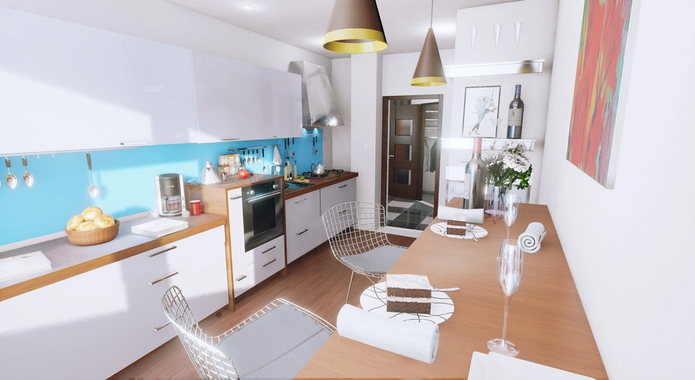 Modern Single Bedroom Apartment by Edge VR Studios - Photo 6